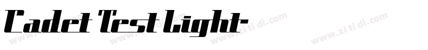 Cadet Test Light字体转换